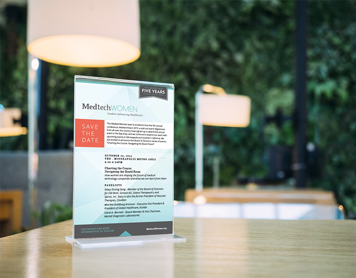 Medtech Vision Save the Date Sign