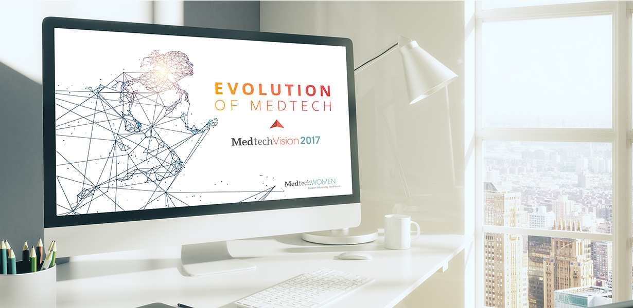 Medtech Vision Website on Desktop Computer