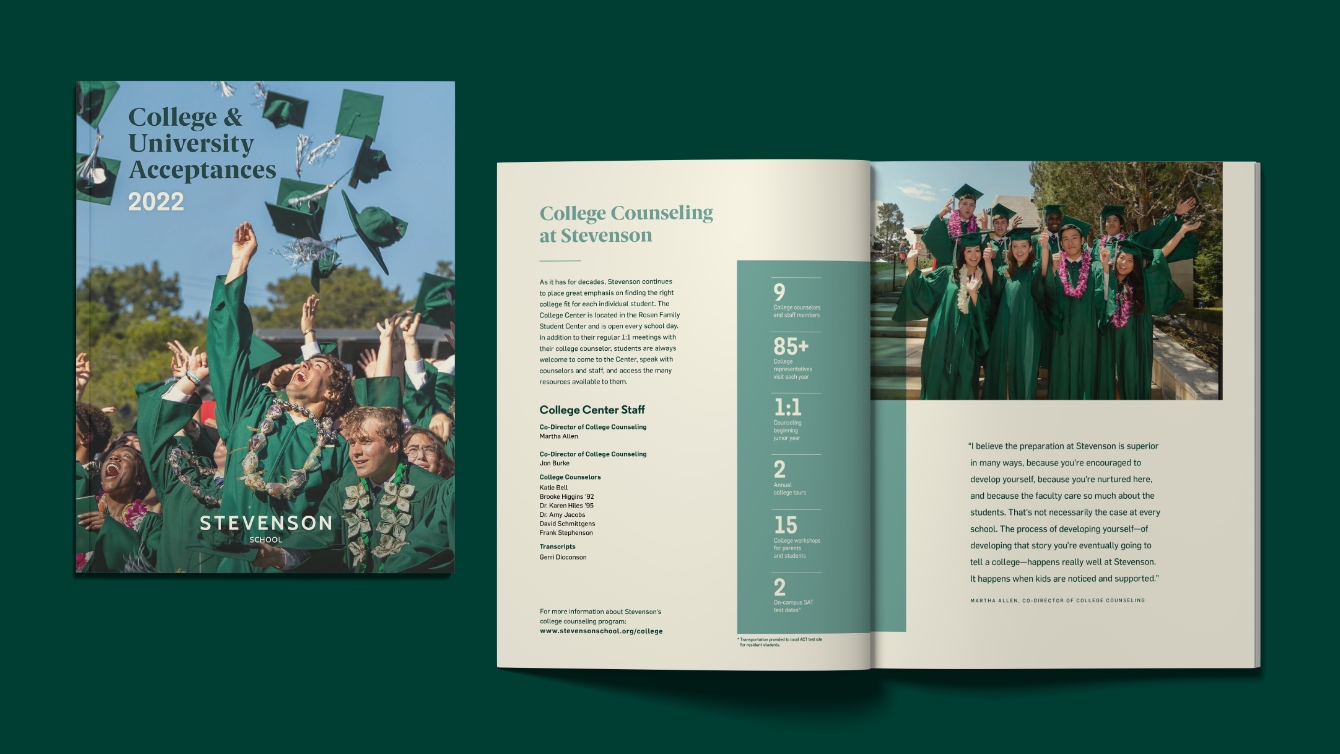 College Acceptance booklet