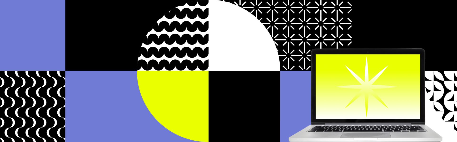 Patterned graphics and laptop