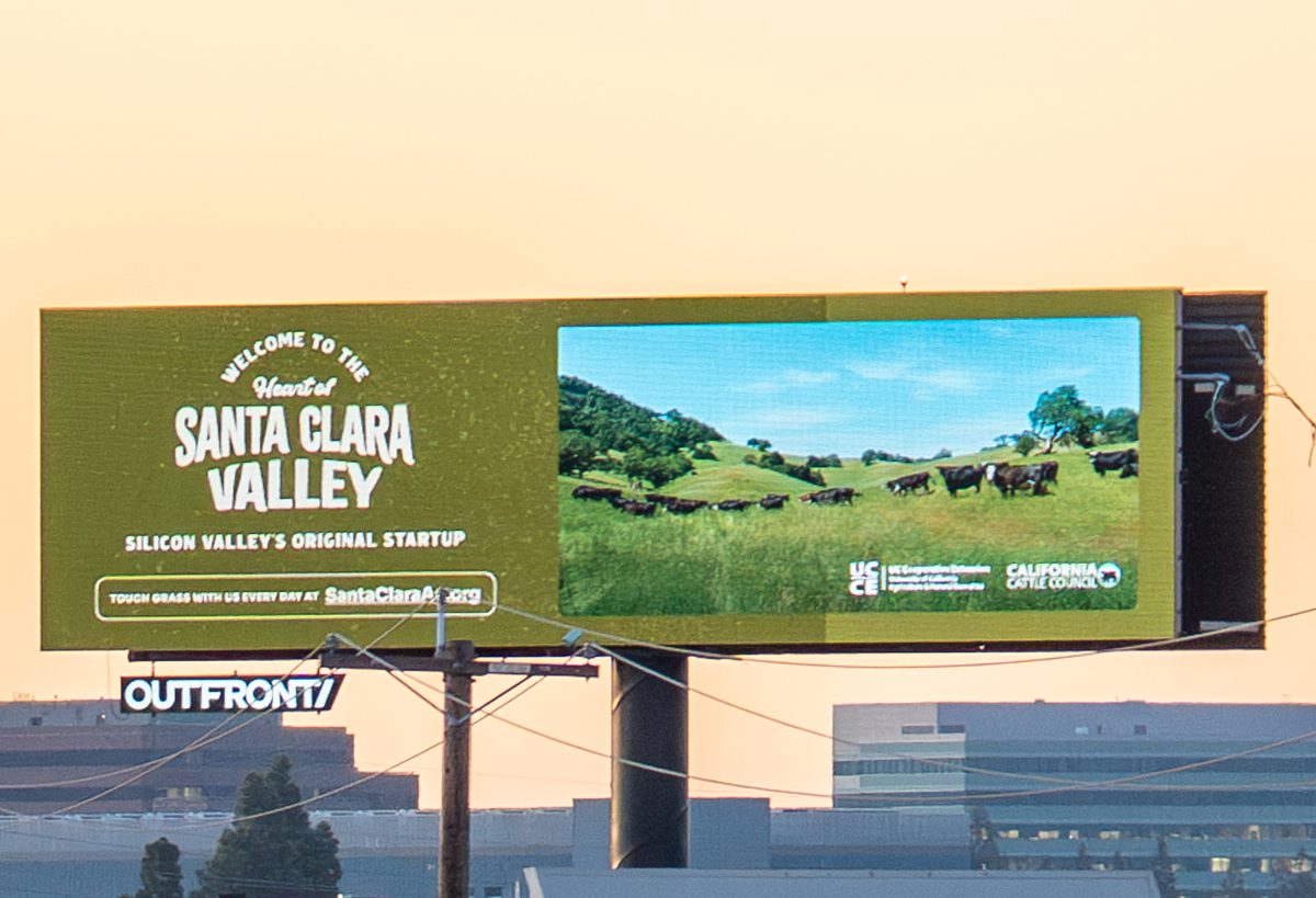 Santa Clara Ag Awareness billboard